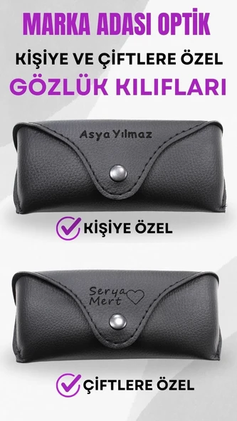 JULIANO Kişiye ve Çiftlere Özel Gözlük Kılıfı - 2 Adet