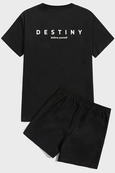 Destiny  Baskı Şort Takım