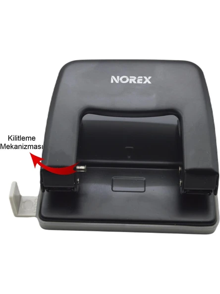 Norex Metal Delgeç 25 Sayfa Kapasiteli Siyah UH103 - 3