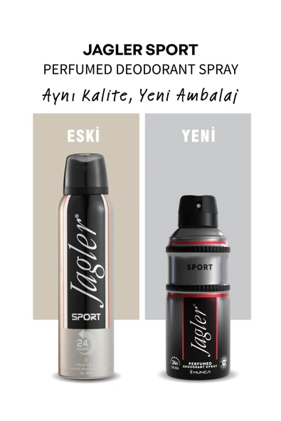 Jagler Deodorant Sport 150 ml - Resim 2