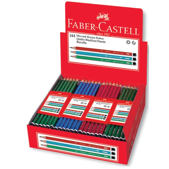 Faber-Castell Mercanlı Kurşun Kalem 144 Adet