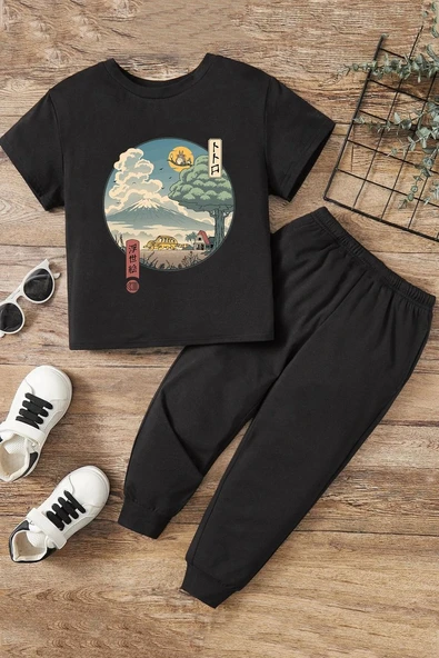 Çocuk Neighbor's Ukiyo e Alt - Üst Eşofman Takımı