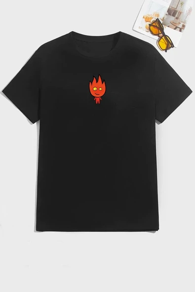 Unisex Ateş Avatar Baskılı T-shirt