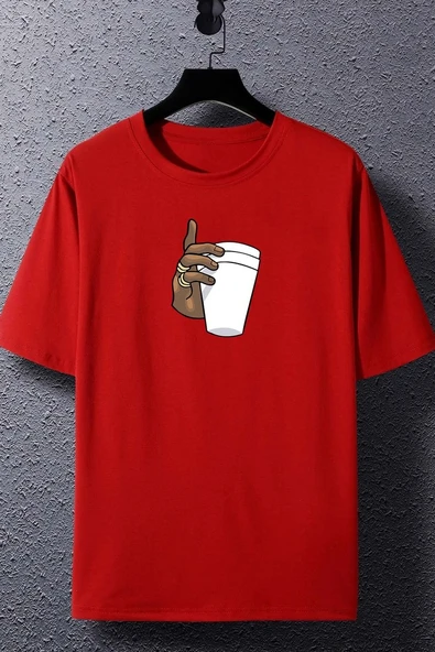 Unisex Tupac Coffee Baskılı T-shirt - Resim 6