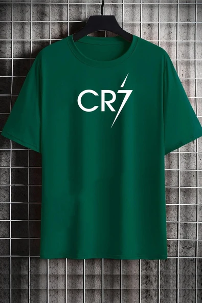 Unisex Cr7 Baskılı T-shirt - 4