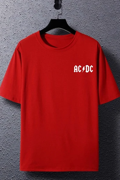 Unisex Acdc Baskılı T-shirt - Resim 10