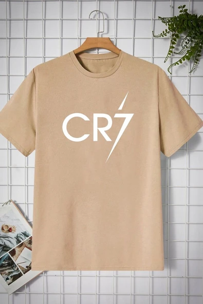 Unisex Cr7 Baskılı T-shirt - 8