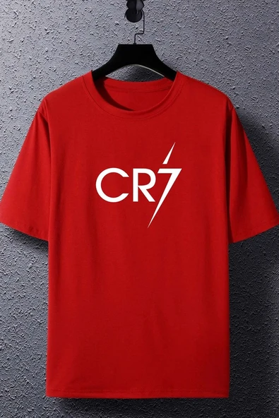 Unisex Cr7 Baskılı T-shirt - 6