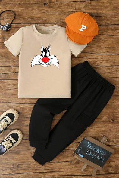 Çocuk Sylvester  Alt - Üst Eşofman Takımı - 6