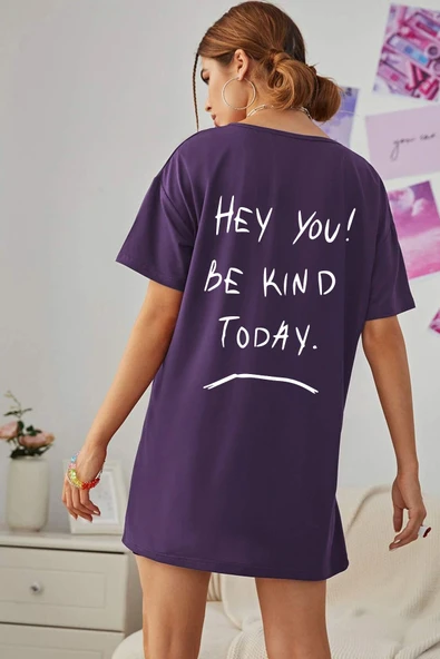 Unisex Hey you Baskılı T-shirt - 11
