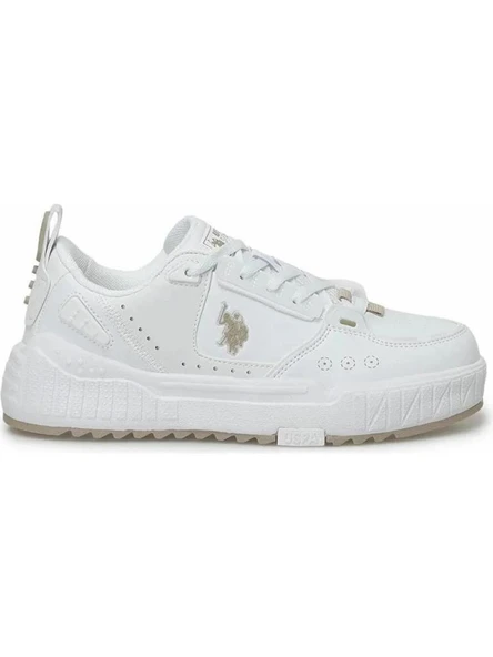 U.S.POLO ASSN.DANCE 5FX BEYAZ BEJ COMFORT CASUAL ANATOMİK SPOR AYAKKABI - 3
