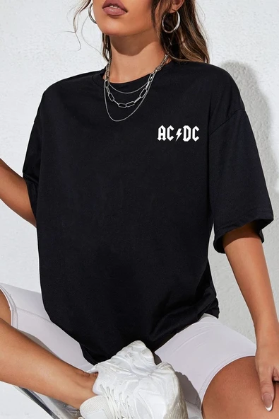 Unisex Acdc Baskılı T-shirt ürün görseli