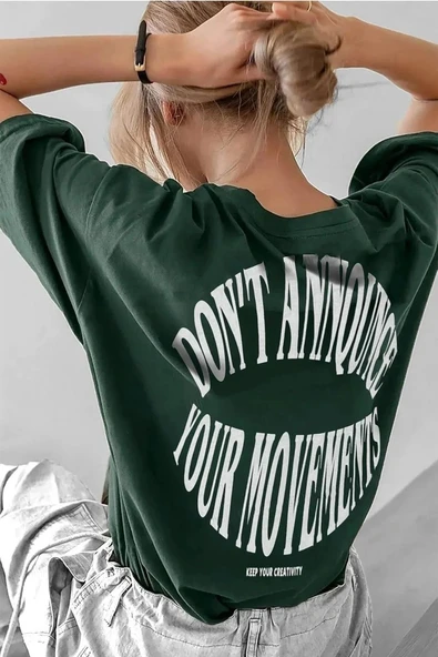 Unisex Dont Baskılı T-shirt