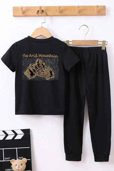 Çocuk Arid Mountain Baskılı Alt - Üst Eşofman Takımı - Resim 2