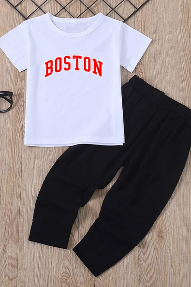 Çocuk Boston Alt - Üst Eşofman Takımı - Resim 2