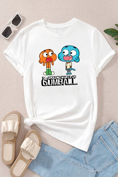 Unisex Gumball Baskılı T-shirt