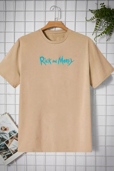 Unisex Rick and Morty Baskılı T-shirt - Resim 5
