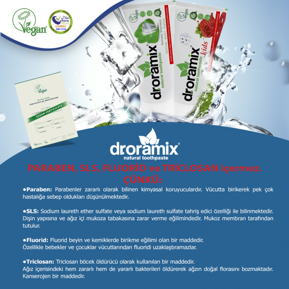 Dr. Oramix - Florürsüz Misvaklı Naneli Diş Macunu - 3