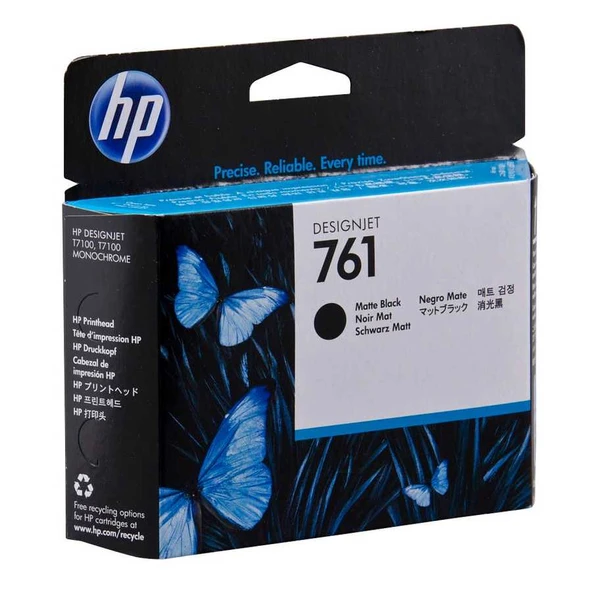 Hp CH648A (761) Eski Tarihli Orjinal Mat Siyah Designjet Baskı Kafası