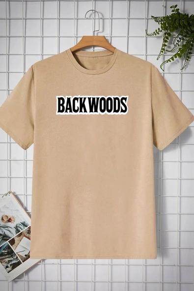 Unisex Backwoods Baskılı T-shirt - 7