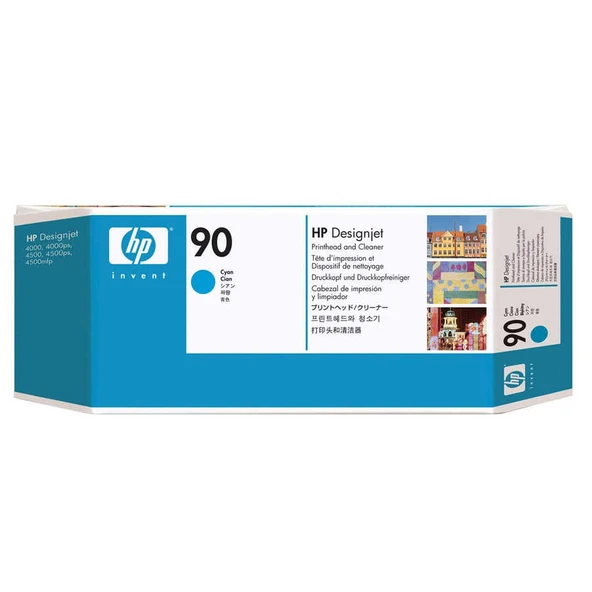 Hp C5055A (90) Mavi Orjinal Baskı Kafası Ve Kafa Temizleyici