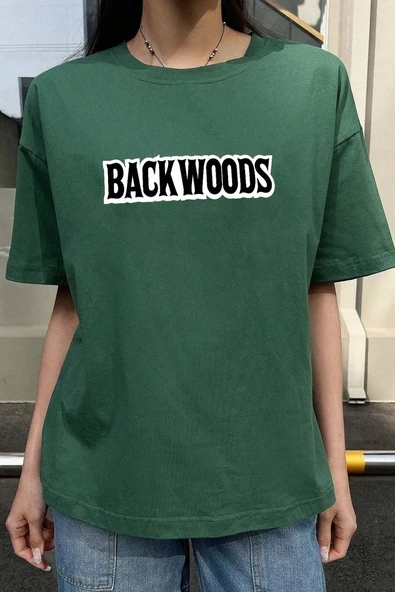 Unisex Backwoods Baskılı T-shirt - 3