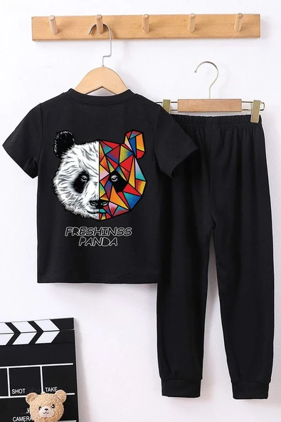 Çocuk Panda Alt - Üst Eşofman Takımı - 1