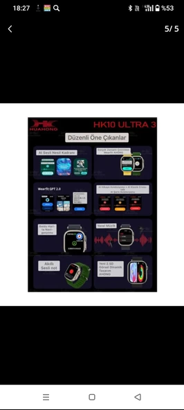 Hk 10 Ultra3 Z akıllı Saat - 2