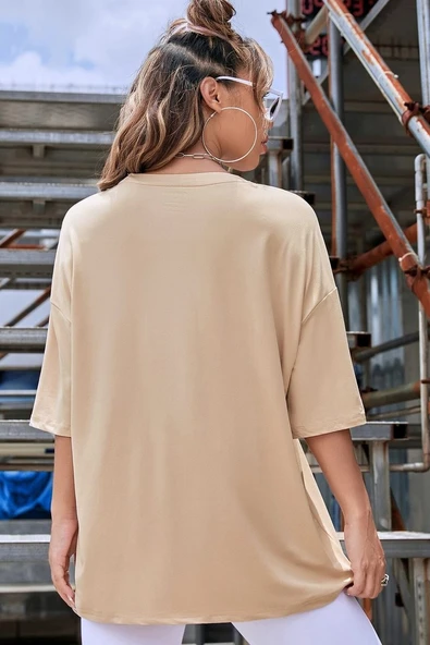 Unisex Michigan Baskılı T-shirt - Resim 6