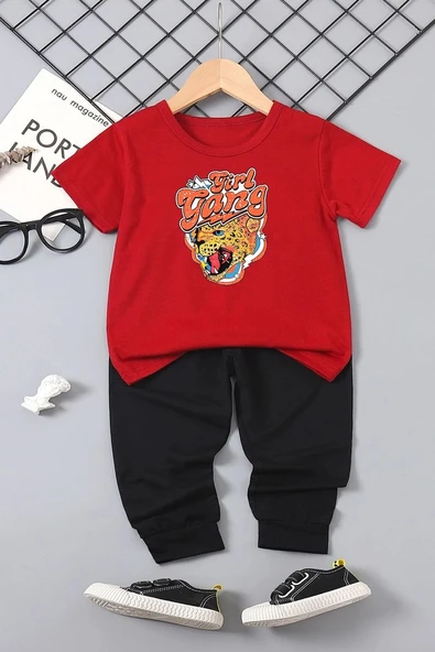 Çocuk Girl Gang Alt - Üst Eşofman Takımı - Resim 3