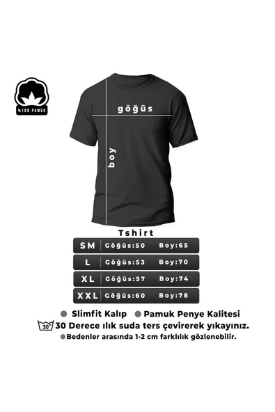 Unisex Moon Phases Baskılı T-shirt - 7