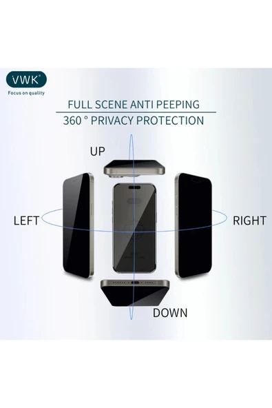 360° Anti-Static ESD Hayalet ESD  Kırılmaz Cam (4 yandan görünmeyen) Iphone 15 Pro - Resim 2