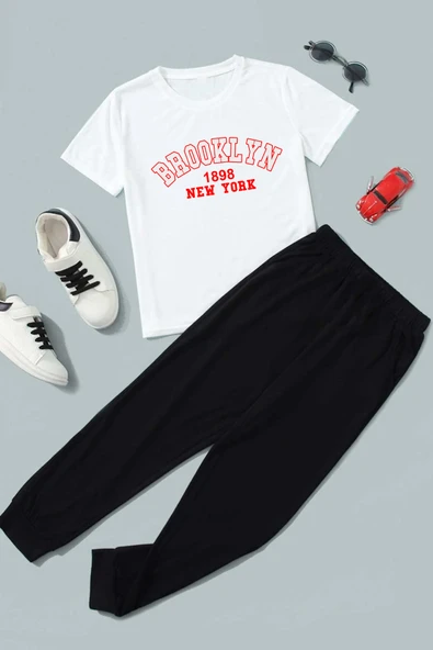 Çocuk Brooklyn Alt - Üst Eşofman Takımı - Resim 3