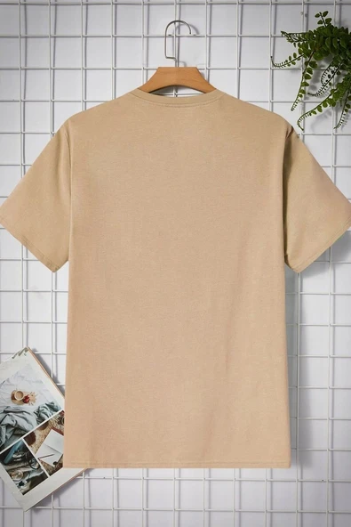 Unisex Just Baskılı T-shirt - Resim 9