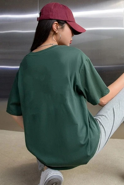 Unisex Moon Phases Baskılı T-shirt - 4