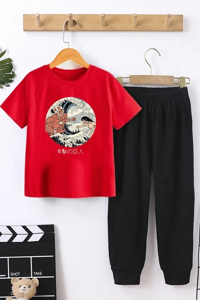 Çocuk Kanagawa Oki Nami Ura Alt - Üst Eşofman Takımı - 3