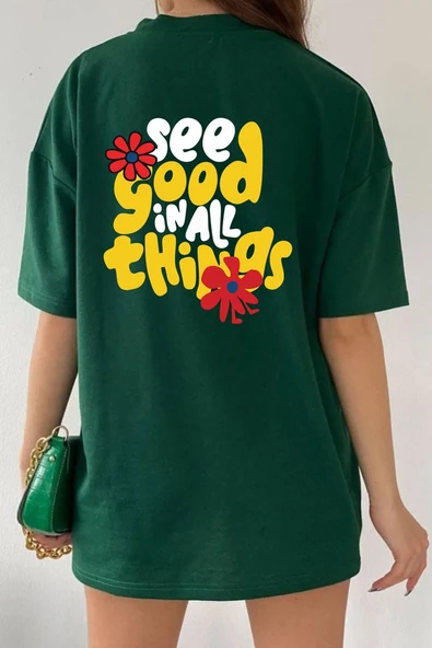 Unisex Good things Tasarım Tshirt - Resim 2