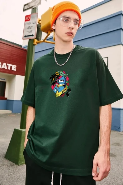 Unisex Crazy Banana Baskılı T-shirt - 7