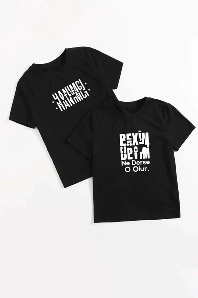 Sevgili Tshirt Çift Kombini Hanımcı & Beyim - 2