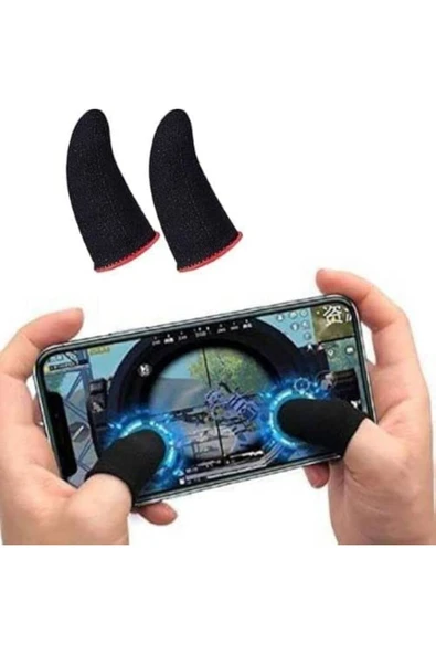 E-spor Mobil Oyun Parmak Eldivenleri Süper Pubg Karbon Fiber Kumaş 1 Çift - 2 Parmaklık Dayanıklı