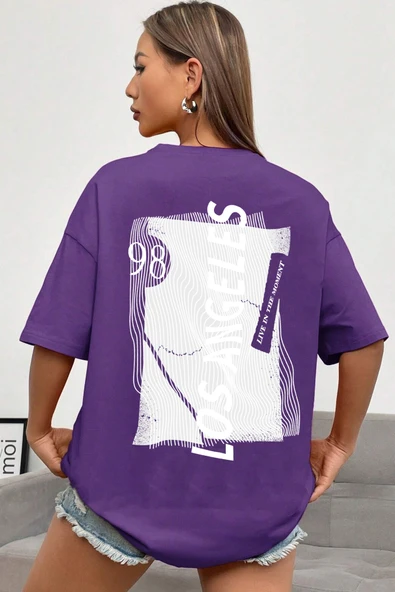 Unisex Live in The Moment Tasarım Tshirt - Resim 4