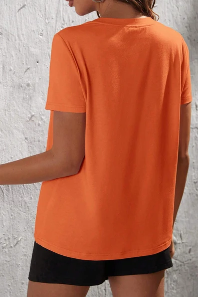 Kalp Baskı Şort Takım - Resim 9