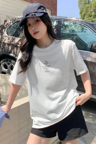 Unisex The Power Of Baskılı Tasarım Tshirt - 12