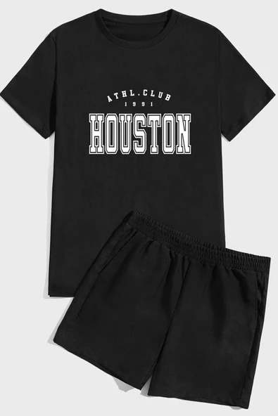 Houston  Baskı Şort Takım
