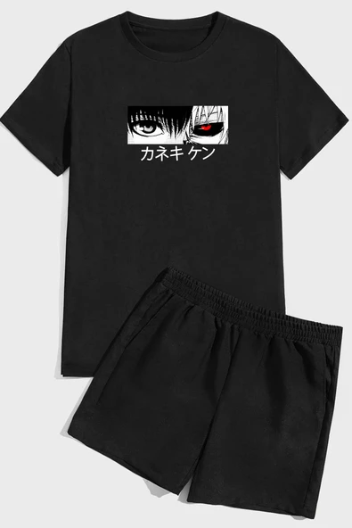 Ken Kaneki Baskı Şort Takım
