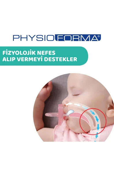 Chicco PhysioForma Mini Soft 2'li Emzik 2-6 Ay Kız - Resim 5