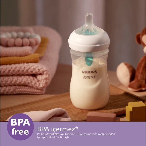Philips Avent Natural Response PP Antikolik Biberon 260 ML 1 Ay+ SCY673/01 - Resim 5