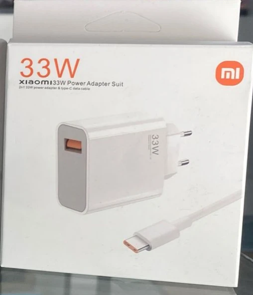 Xiami 33 W TYPE C şarj başlığı ve kablosu