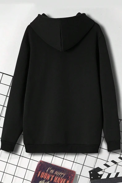 Unisex Oversize L.B Baskılı Sweatshirt - Resim 2