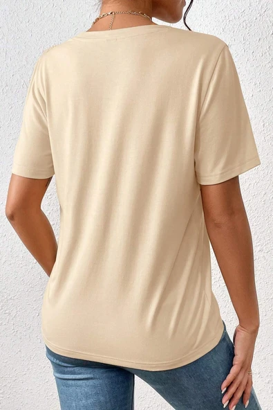 Unisex Make Up Siluet Baskılı Tasarım Tshirt - Resim 12